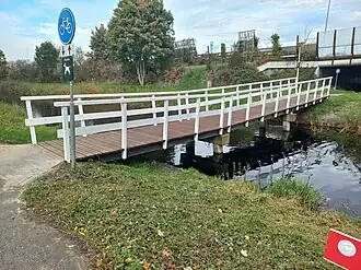 Brug 1776 met daarachter Noorderbreedtebrug (oktober 2022)