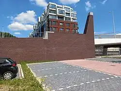 Brug 2189, pyloon (juni 2022 met afwijkend metselverband (juni 2022)