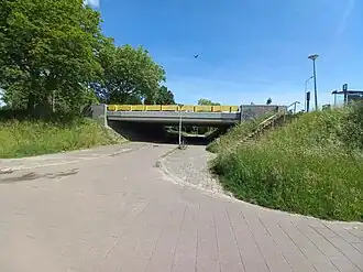 Zijaanzicht van Statenjachtbrug (mei 2022)