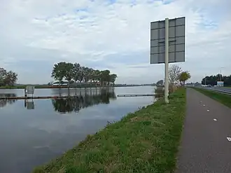 Noordelijk deel van Het Slochter met eiland (oktober 2022)