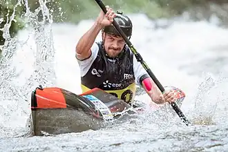 Montulet in 2022 tijdens het WK op de Vézère te Treignac.