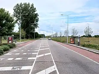 Langbroekdreef nabij Leksmondbrug (juni 2022)