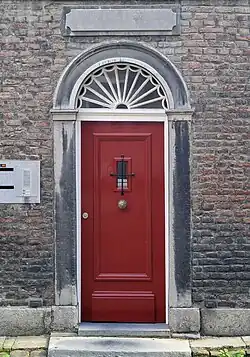 Detail noordgevel: entree