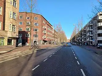 Molukkenstraat in 2022 gezien in noordelijke richting