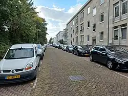 Doorkijk Populierenweg van oost naar west (oktober 2022)