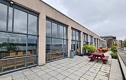 Terras aan de noordzijde