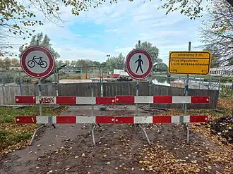 Brug 1731 in reparatie (oktober 2022)