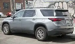 De achterzijde van het voertuig