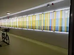 Een van de lichtstroken (juli 2023)