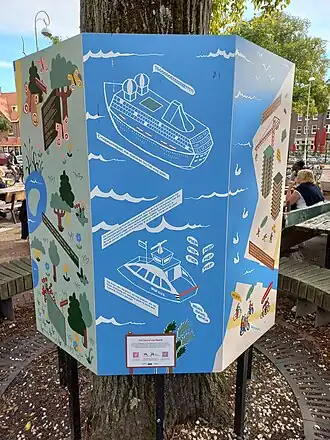 Deel van Het geluid van Noord, cruiseschapen en veerpont (september 2023)