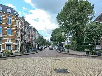 Hogeweg vanaf fontein richting westen (augustus 2023)