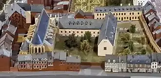 Stedelijk Gymnasium en Gemeentelijke HBS op de maquette Maastricht 1867