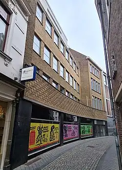 Gevels Vijfharingenstraat vanuit het noorden