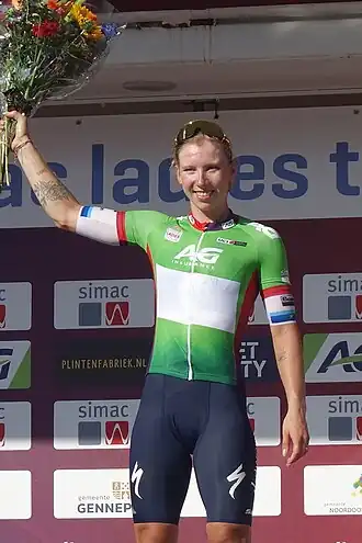 Wiebes bij de Simac Ladies Tour 2023.