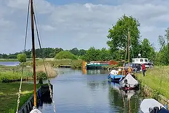 Foto's van de invaart van de haven, en het einde aan de Bütendiken, 2023