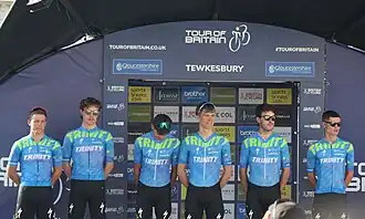 De Trinity Racing-ploeg in de Ronde van Groot-Brittannië 2023