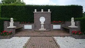 Het monument voor de 46 van het Rademakersbroek in 2024