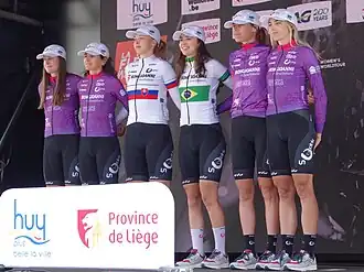 Het team in de Waalse Pijl 2024