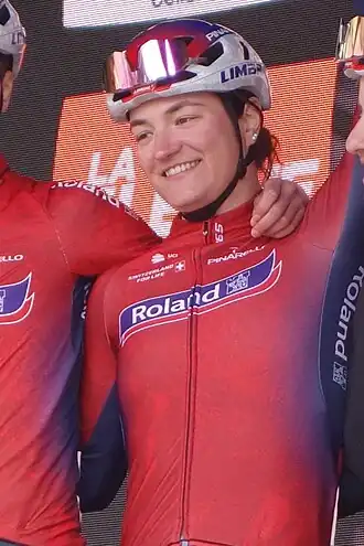 Elena Pirrone voor de Waalse Pijl 2024.