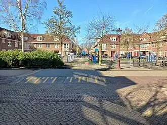 Koekoeksplein richting Zwanenplein (maart 2024)