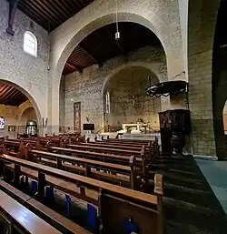 Gezicht naar het koor