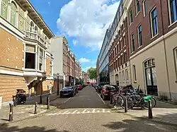 Pieter Pauwstraat gezien vanaf Witsenkade (juni 2024)