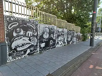 Stuck Korte 's-Gravesandestraat, Amsterdam