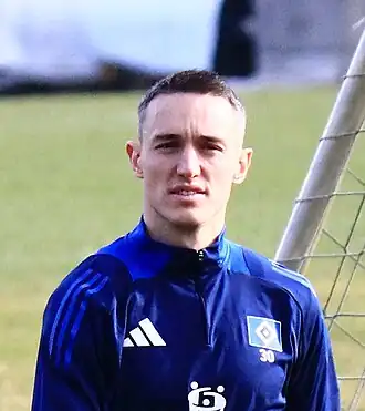 Hefti in 2025 met Hamburger SV