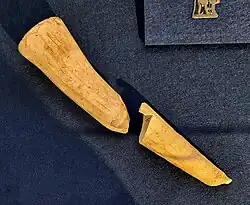 Gebroken pelgrimshoorn (15e eeuw), gevonden in Maastricht