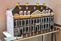 Maquette in de foyer van het theater