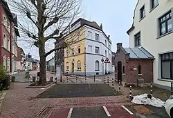 Grensovergang Akenerstraat-Alte Vaalserstrasse met Kleng Wach