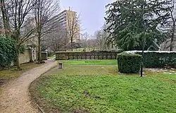 Overzicht kloosterbegraafplaats