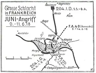 Duitse veroveringen tijdens het offensief