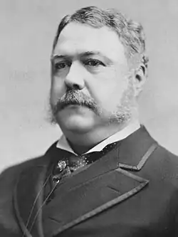Voormalig Hoofd douanerechten Port Authority of New York Chester Arthur uit New York Republikeinse Partij