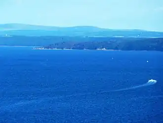 Het zuidelijke deel van de rede van Brest.