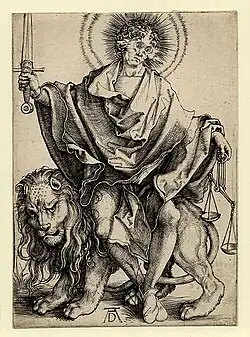 Zon der Gerechtigheid[23][noot 1] 1498–1501 Kopergravure 106 × 77 mm Bartsch 79