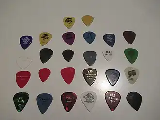 Verscheidene plectrums