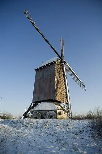 Molen in de winter