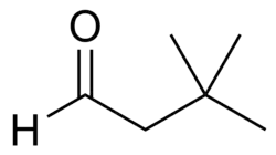 Structuurformule van 3,3-dimethylbutyraldehyde