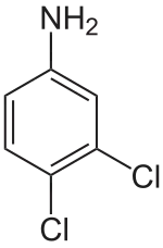 Structuurformule van 3,4-dichlooraniline
