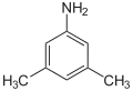 Structuurformule van 3,5-xylidine
