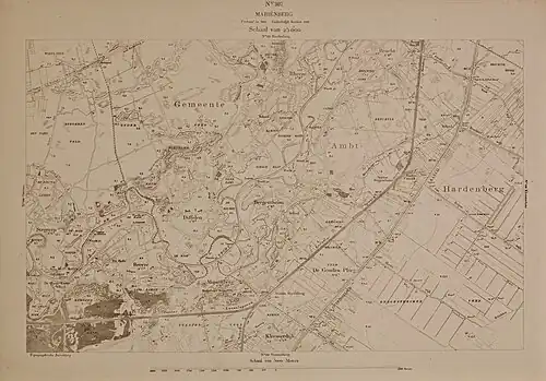 Mariënberg op een kaart uit 1901–1905