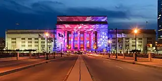 Vooraanzicht in 2016