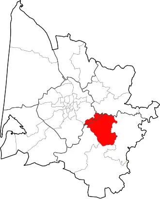 Locatie van het kanton