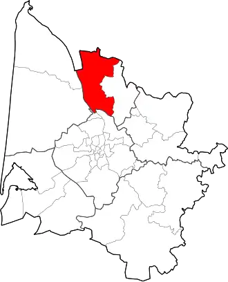 Locatie van het kanton