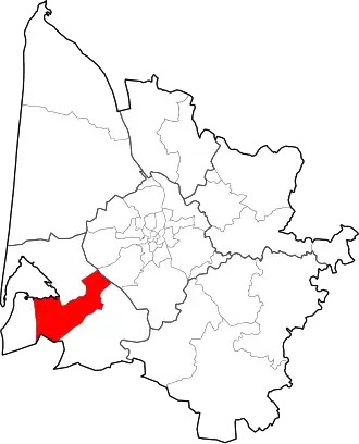 Locatie van het kanton