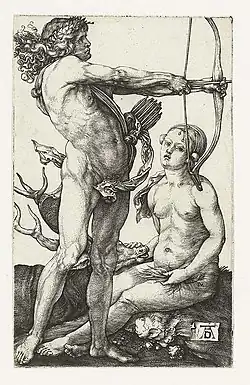 Apollo en Diana[33] 1501–1506 Kopergravure 115 × 72 mm Bartsch 68