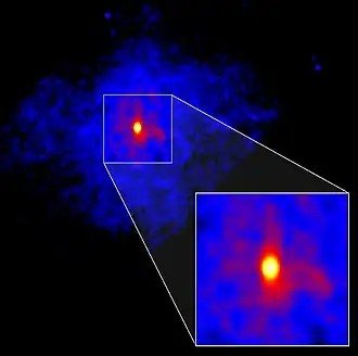 Afbeelding gemaakt door Chandra X-Ray Observatory