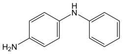 Structuurformule van 4-aminodifenylamine