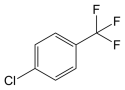 Structuurformule van 4-chloorbenzotrifluoride